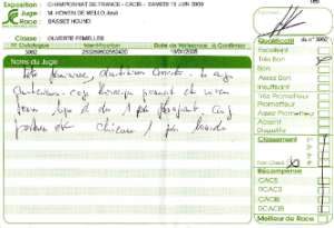 Cliquez pour ouvrir les commentaires du juge au Championnat de France 2009  Paris