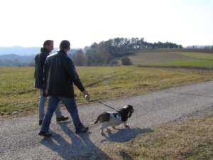 Le dpart d'Allumette pour le test