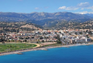 vue aerienne de Cagnes sur Mer