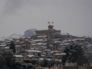 Cagnes et Billy sous la neige
