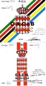 CACM et CACIB à Monaco et titre de Champion de Monaco
